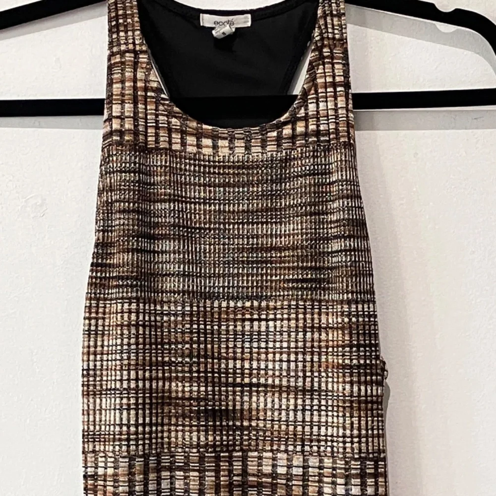 Ecote earth and metallic gold racer back dress - Picture 3 of 9